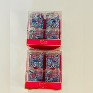 NEW IN BOX! Lilly Pulitzer SETOF 8 hi-ball glasses featured in gypsea girl!